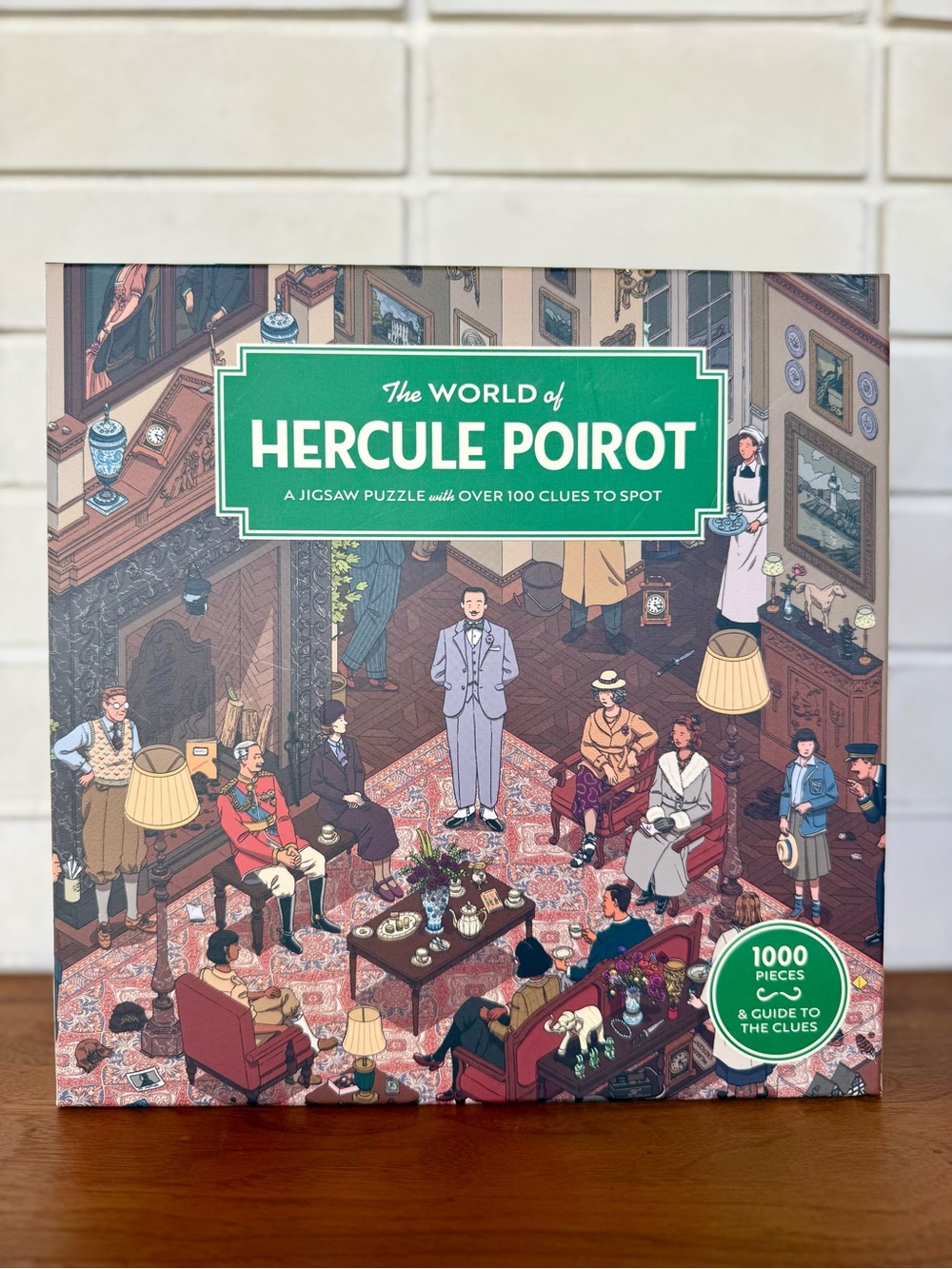 World of Hercule Poirot 1000-Piece Puzzle * Complete * Fold-Out Poster
